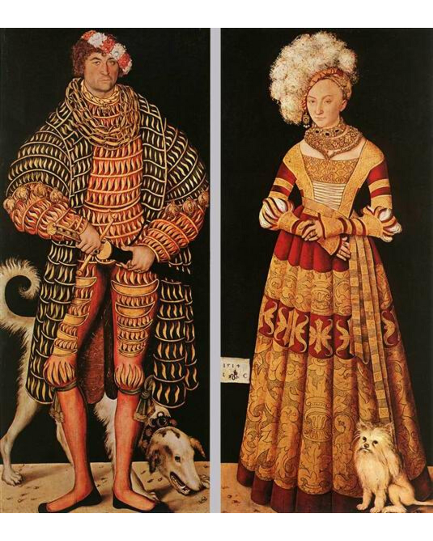 Portraits of Henry the Pious, Duke of Saxony and his Wife Katharina von Mecklenburg