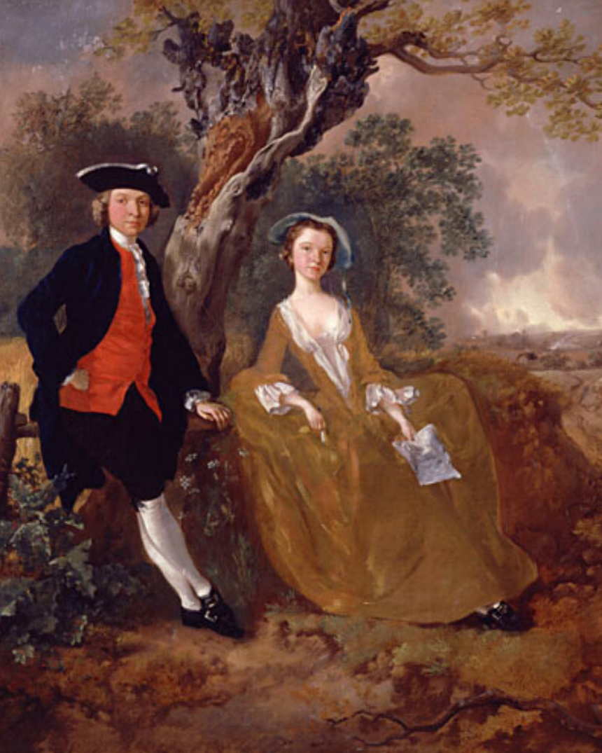 An Unknown Couple in a Landscape